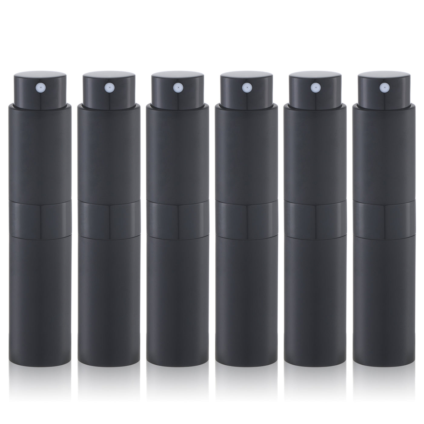 5ml Perfume Atomizer, Cologne Travel Spray Bottle, Refillable Portable Sprayer (6pcs, Black)
