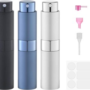 Perfume Atomizer Travel Bottle Refillable: Cologne Sprayer Portable for Men - Mini Spray Empty for Refill - 8ml Small Size Blue