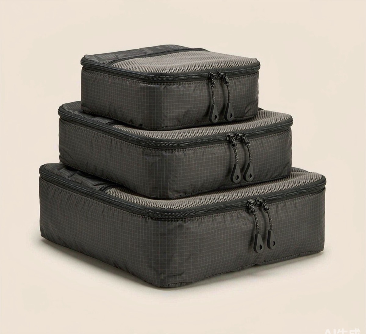LULUPACK Packing Cube Set - 3 Piece Travel Organizer