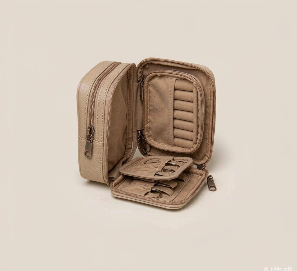 LULUPACK Travel Jewelry Case - Compact Ring & Earring Organizer